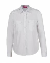 Epaulette Shirt Ladies, Long Sleeve